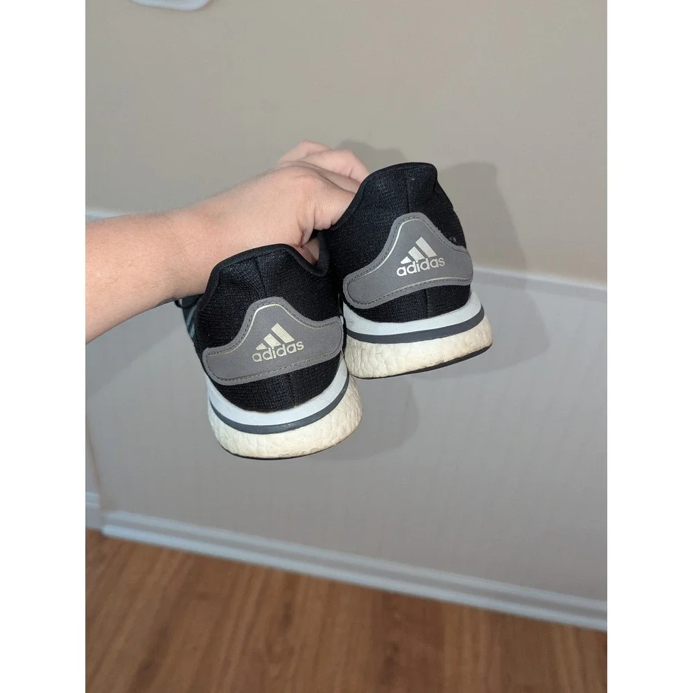 Adidas Supernova Running Shoes Black Mesh Boost Cushioning Size 12 EG5401